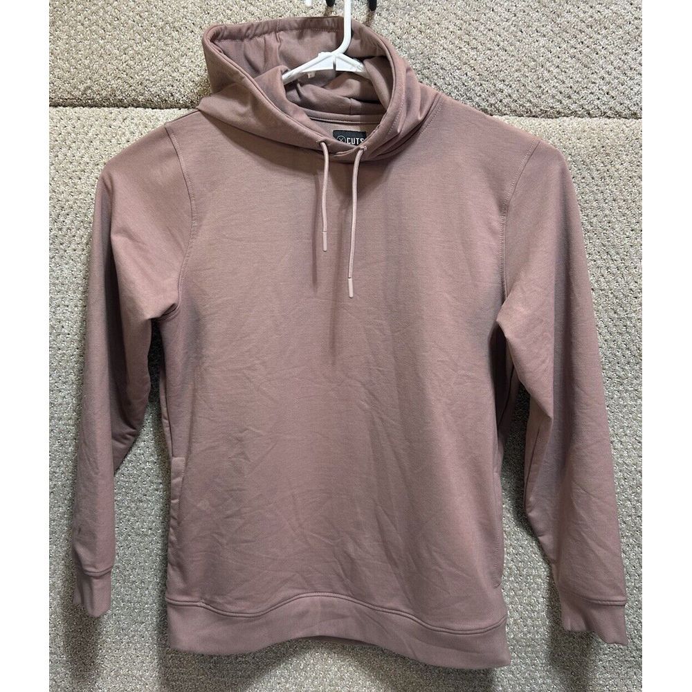 Cuts Clothing Classic Men's Hyperloop Hoodie Pullover Mauve Size Large NEW
